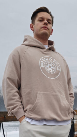 bluza beżowa oversize